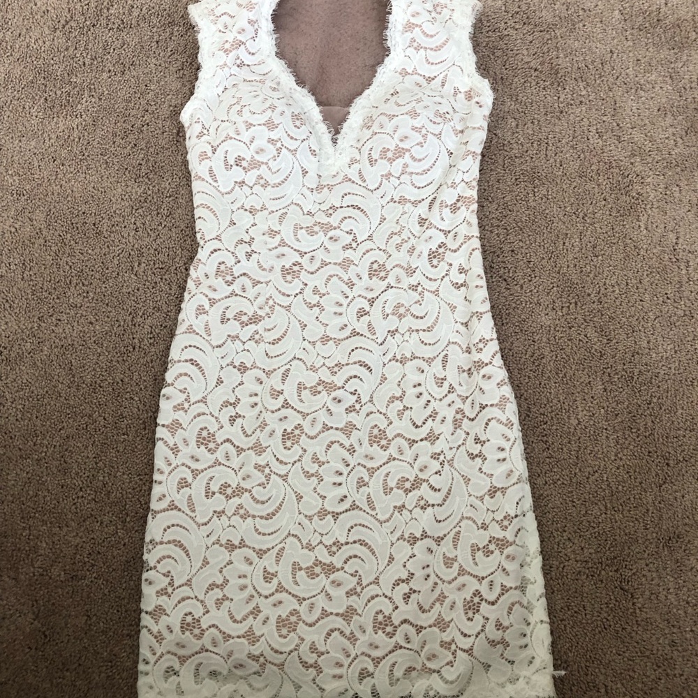 White lace dress